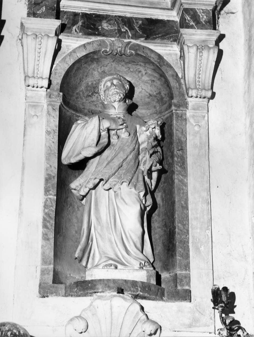 San Francesco Saverio (scultura, elemento d'insieme) - bottega carrarese (sec. XVII)