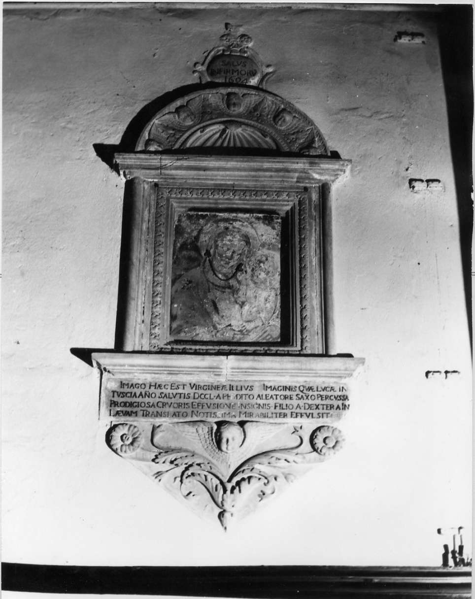 Madonna con Bambino (dipinto, opera isolata) - bottega italiana (sec. XV)