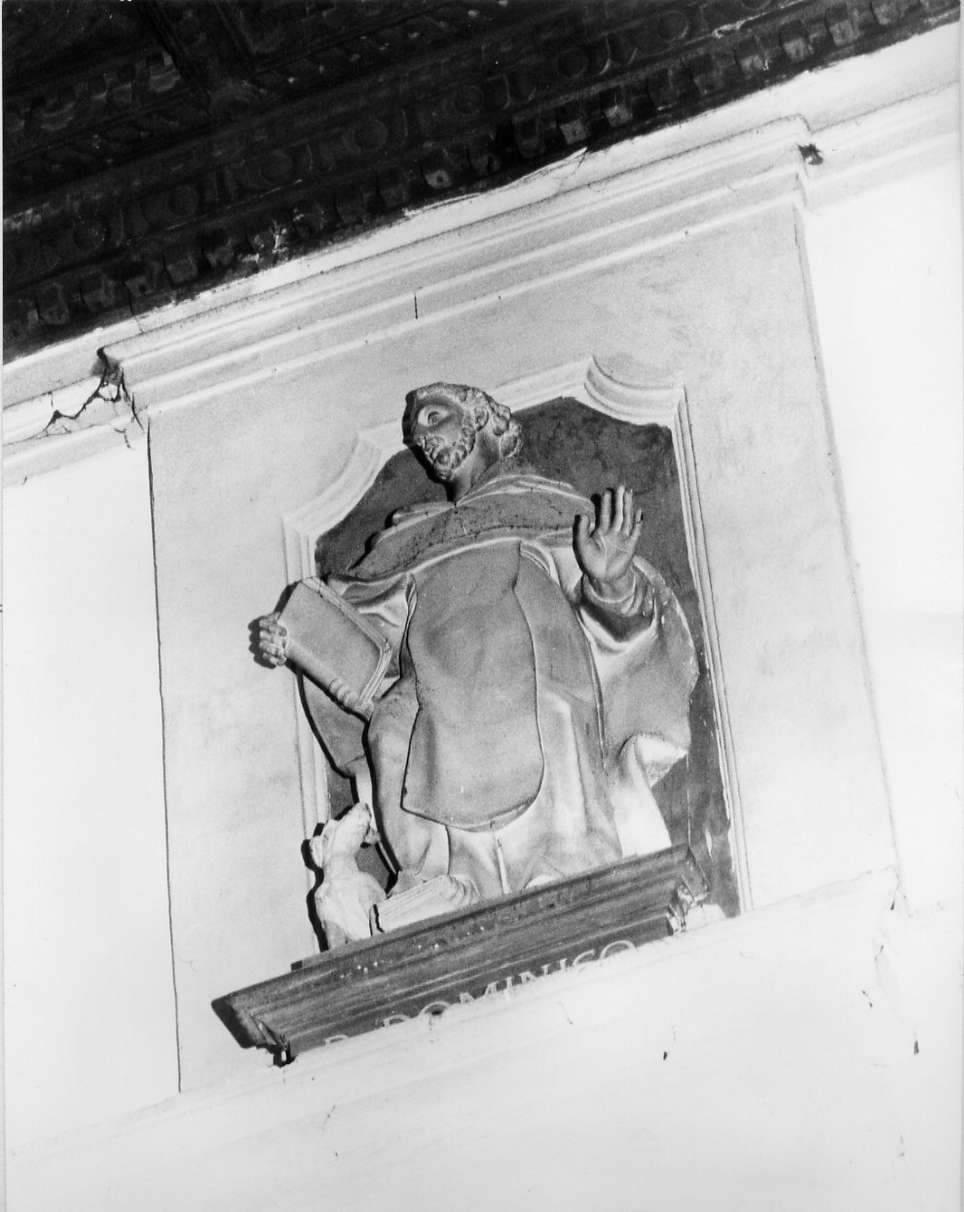 San Domenico (scultura, serie) di Casoni Baldassarre (attribuito) (fine/inizio secc. XVII/ XVIII)