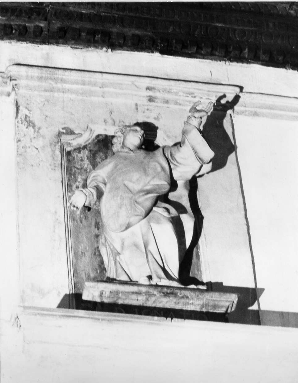 Sant'Ignazio di Loyola (scultura, serie) di Casoni Baldassarre (attribuito) (fine/inizio secc. XVII/ XVIII)