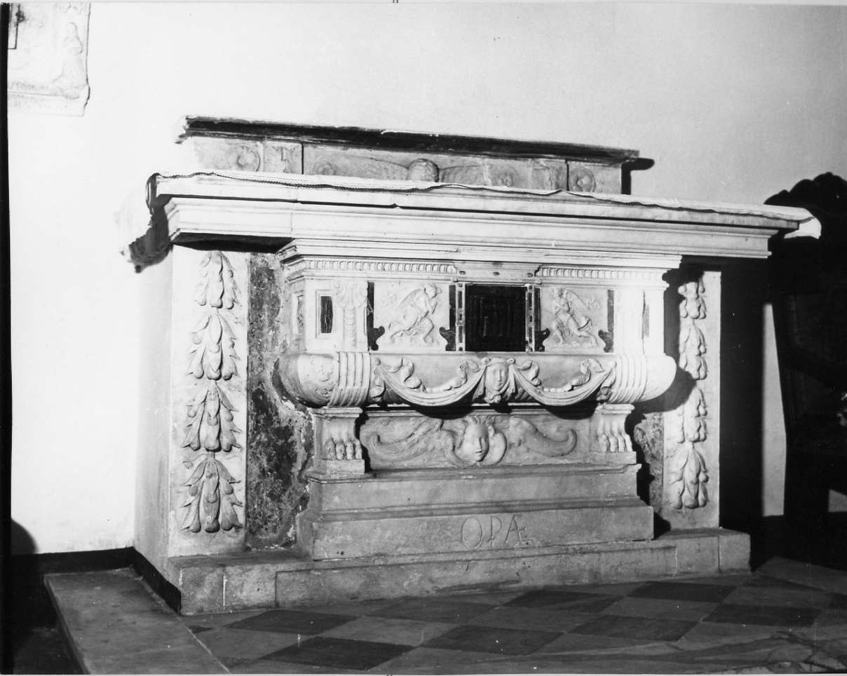 altare, opera isolata - bottega italiana (secc. XVI/ XVII)