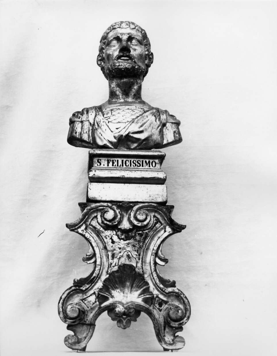 reliquiario - a busto, pendant - bottega italiana (secc. XVII/ XVIII)