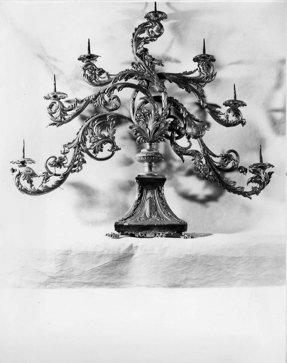 candeliere, coppia - bottega genovese (secc. XVIII/ XIX)