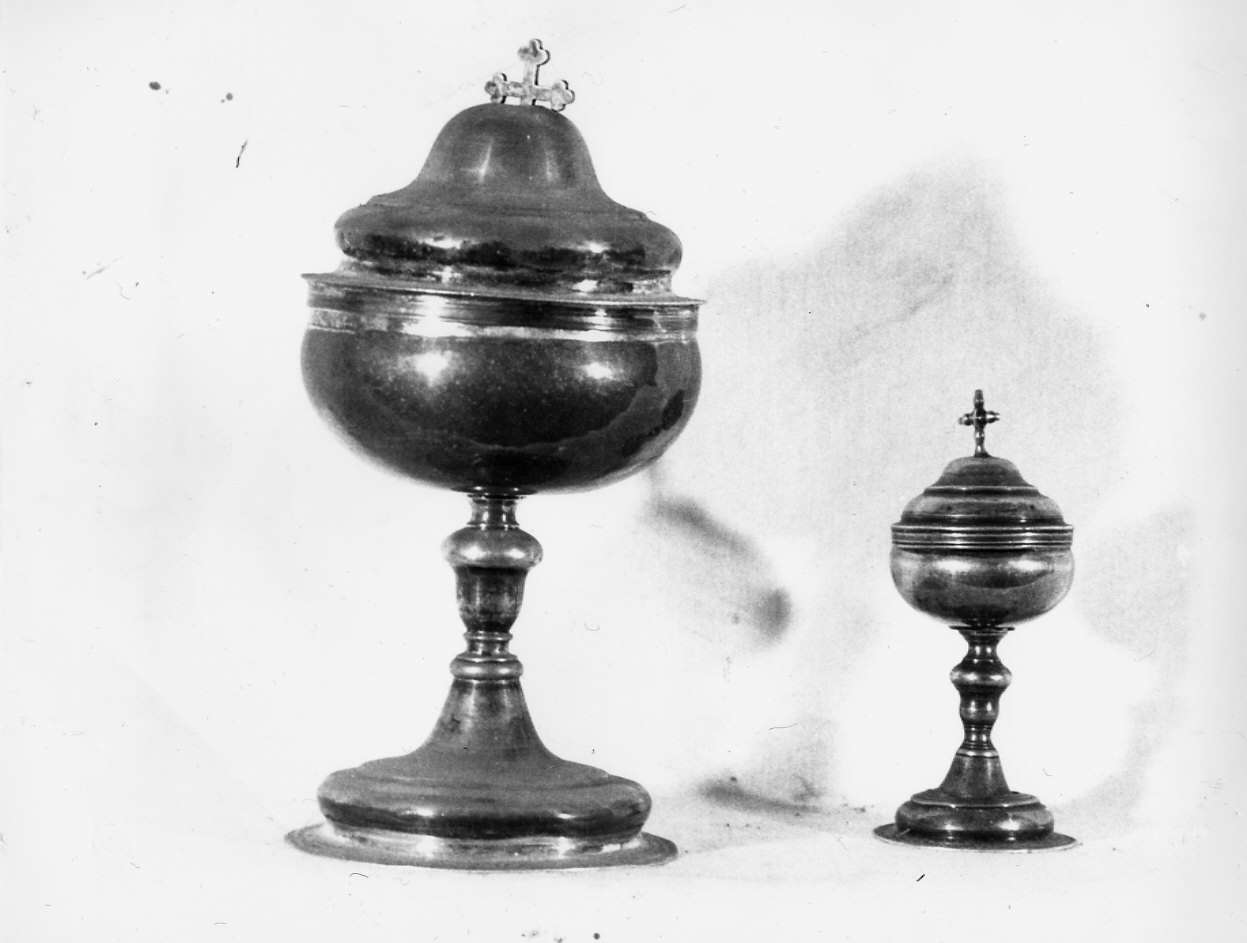 pisside da viatico, coppia - bottega genovese (fine/inizio secc. XVII/ XVIII)