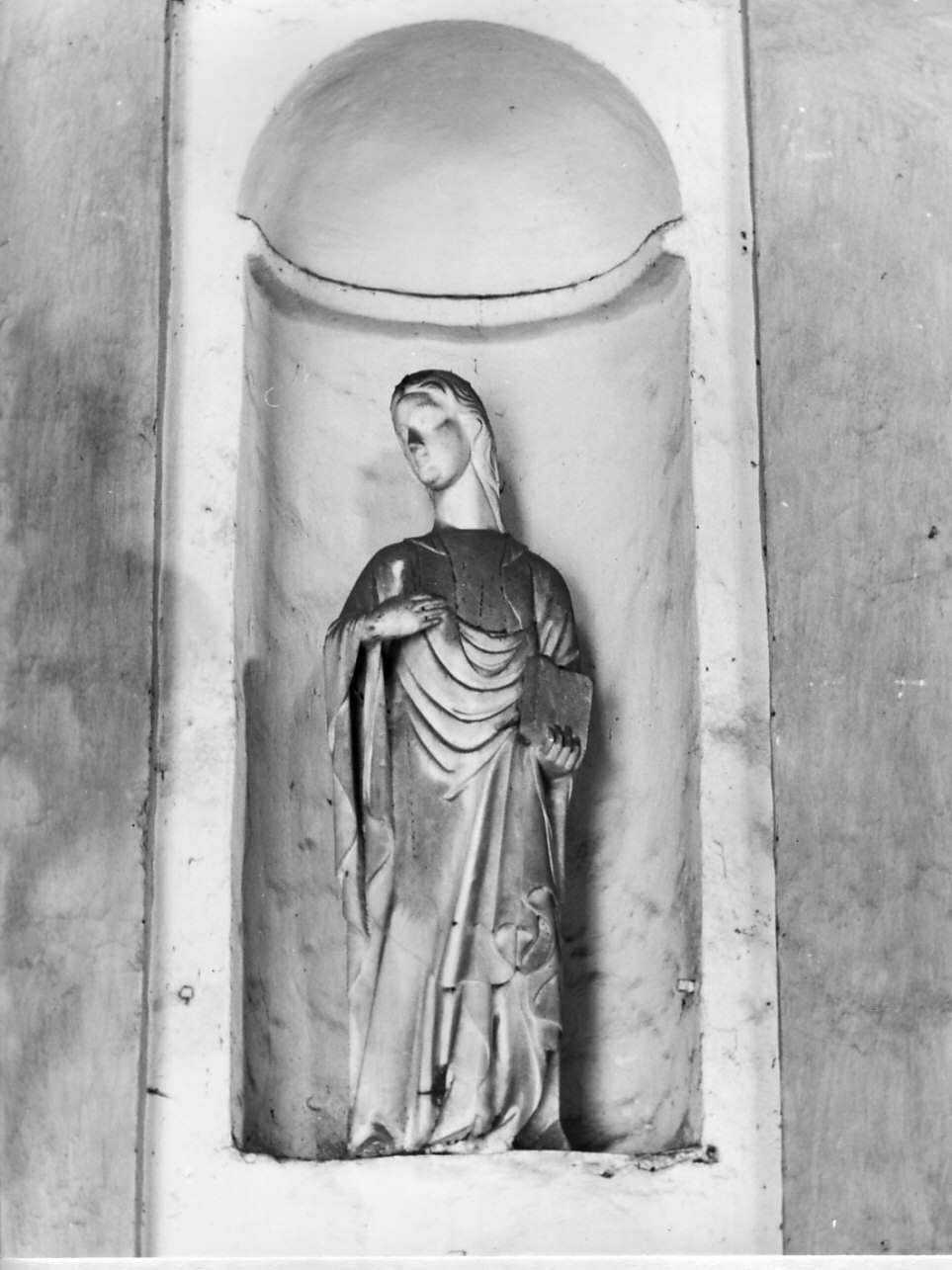 Madonna annunciata (statua, elemento d'insieme) di Balducci Giovanni (sec. XIV)