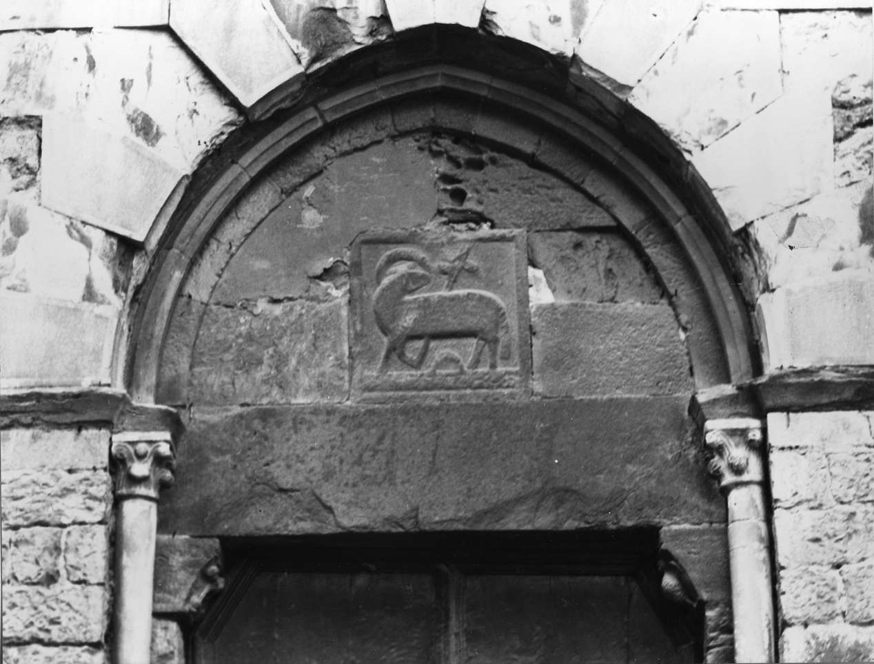 Agnus Dei (rilievo, opera isolata) - bottega italiana (sec. XIII)