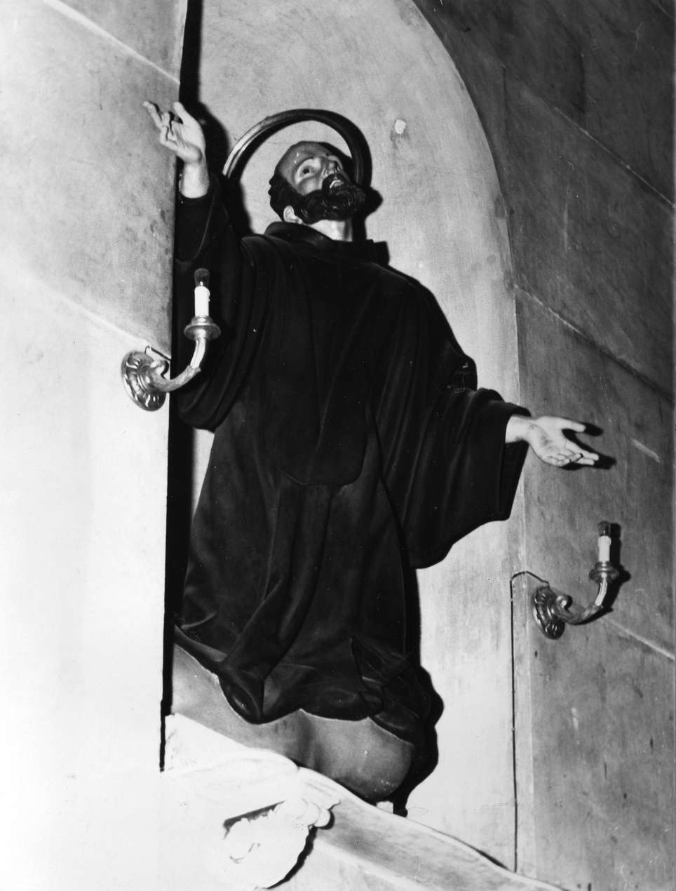 Santo frate (statua, opera isolata) - bottega italiana (sec. XIX)