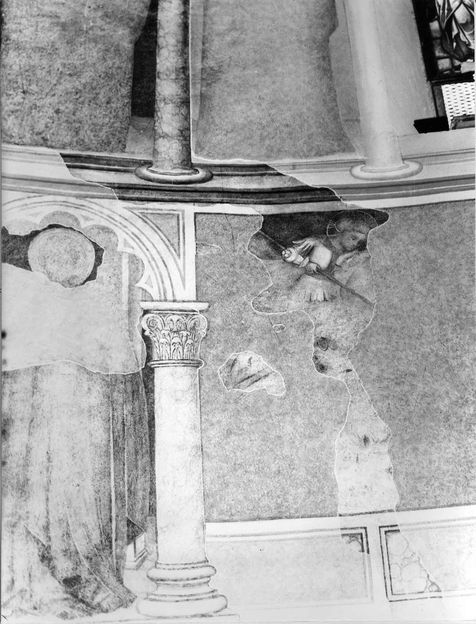 San Giorgio a cavallo (?) (dipinto, opera isolata) - ambito italiano (secc. XV/ XVI)