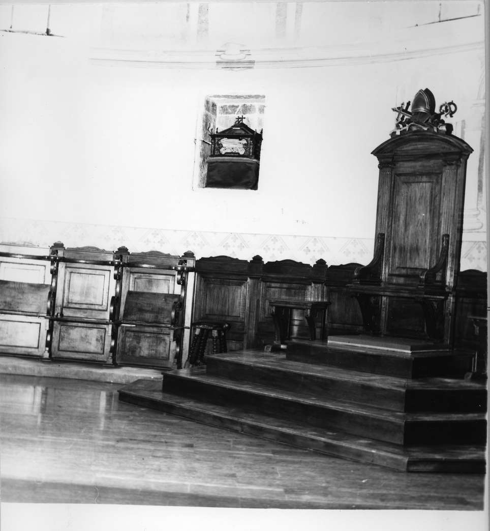 stalli del coro, opera isolata - bottega italiana (sec. XIX)