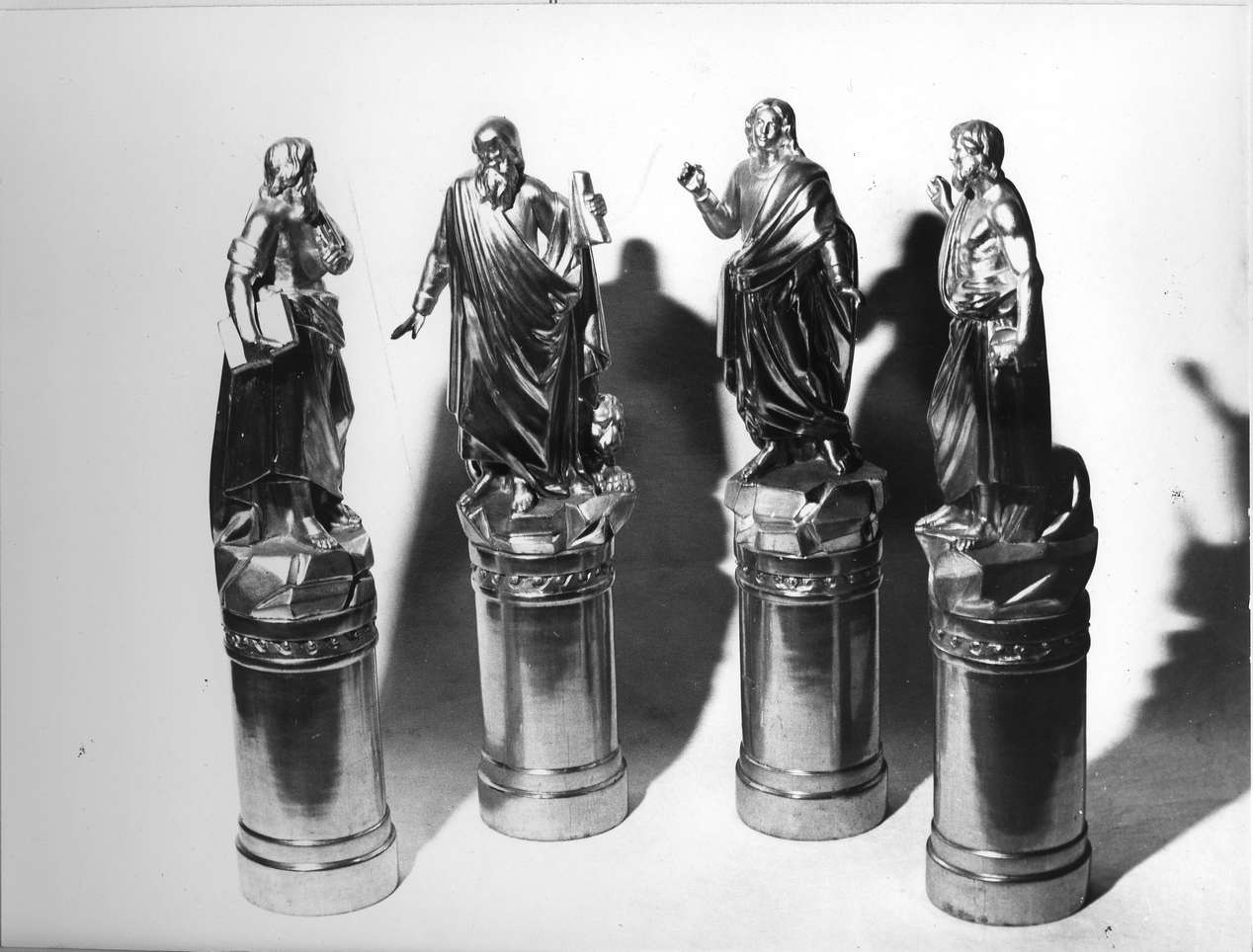 evangelisti (mazza processionale, serie) - bottega ligure (sec. XIX)