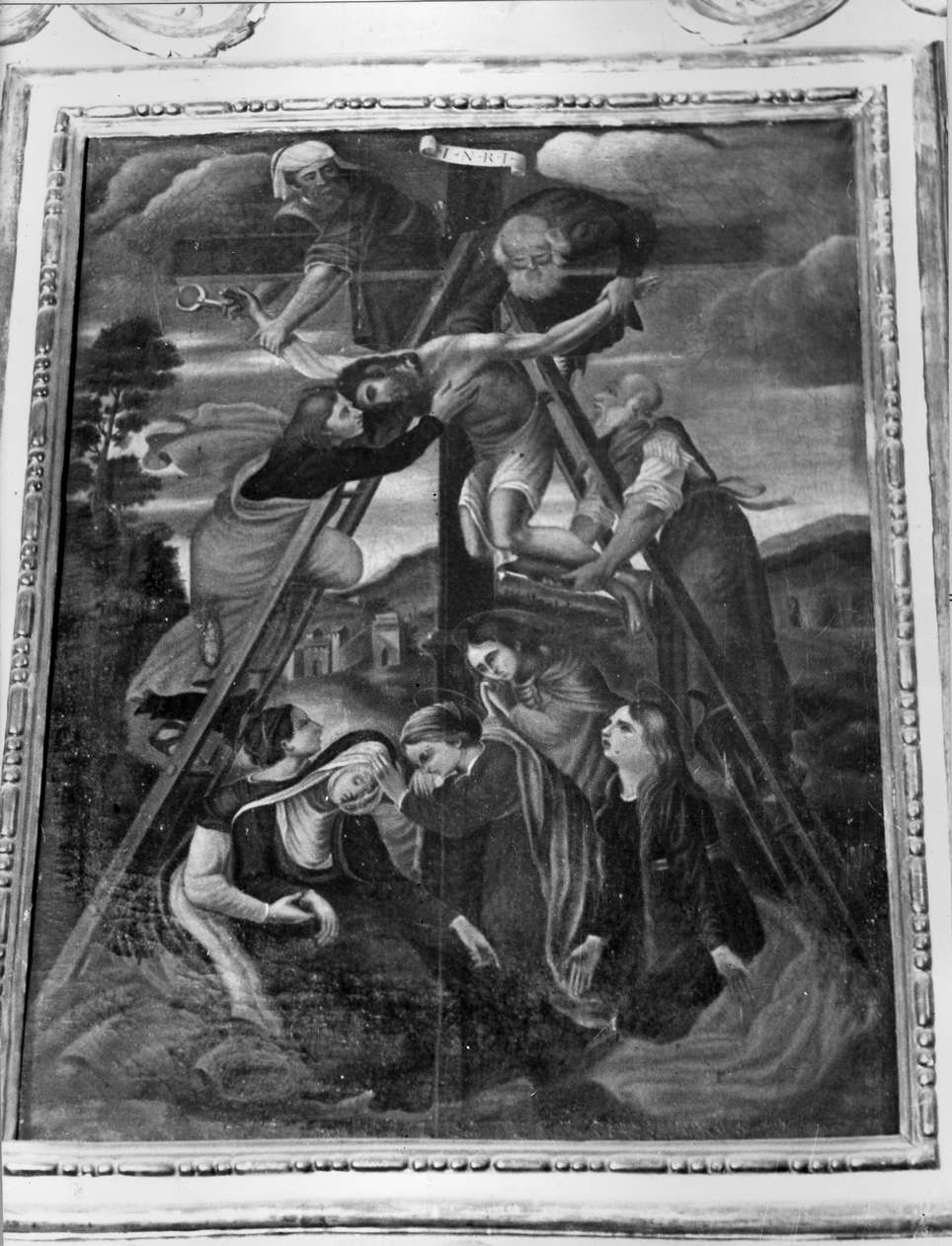 deposizione di Cristo dalla croce (dipinto, opera isolata) - ambito italiano (sec. XVI)