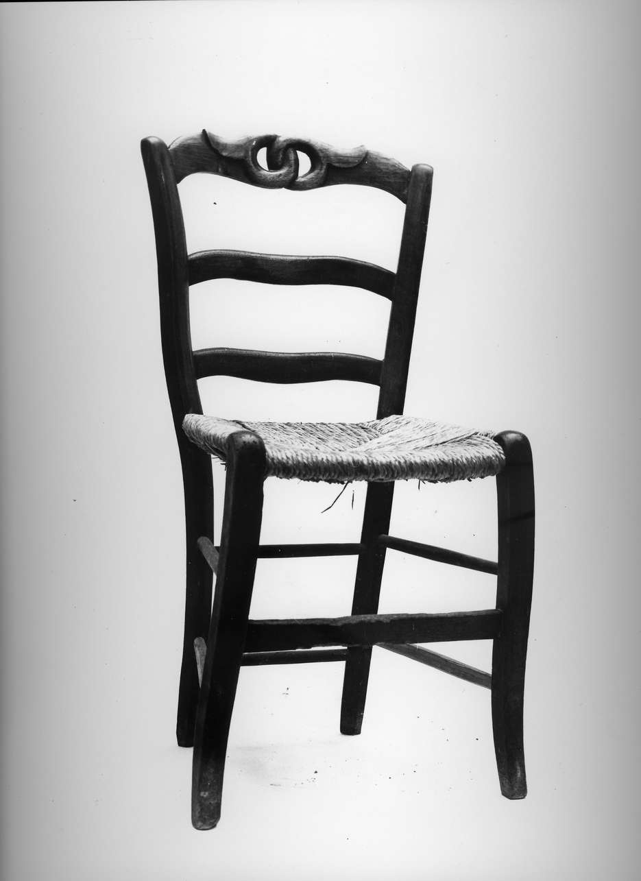 sedia, opera isolata - bottega ligure (sec. XIX)