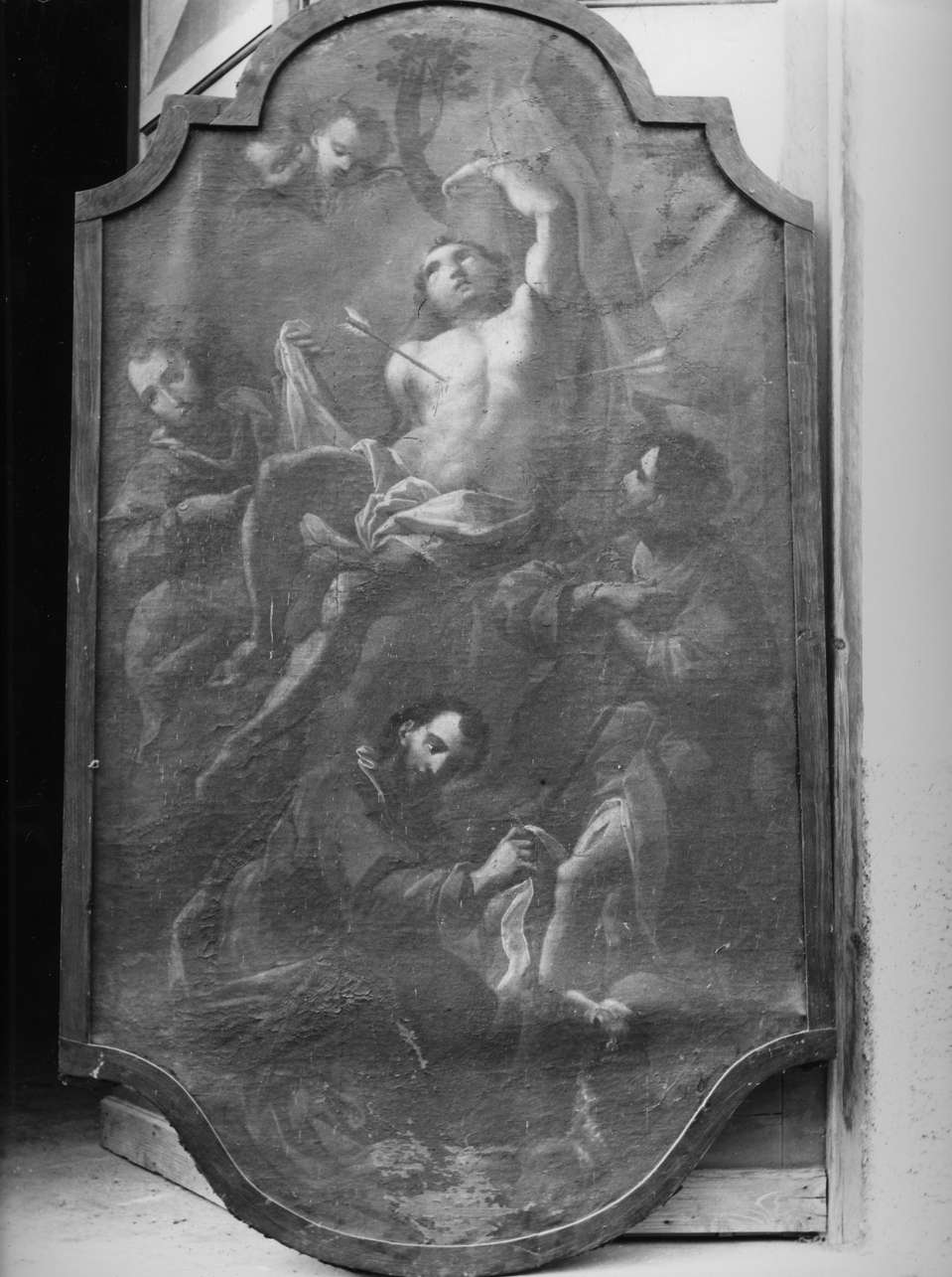 San Rocco e San Sebastiano (dipinto, opera isolata) - ambito italiano (secc. XVII/ XVIII)