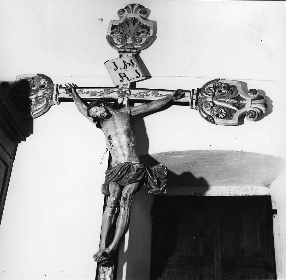 Cristo morto (croce processionale, opera isolata) - ambito italiano (sec. XVIII)