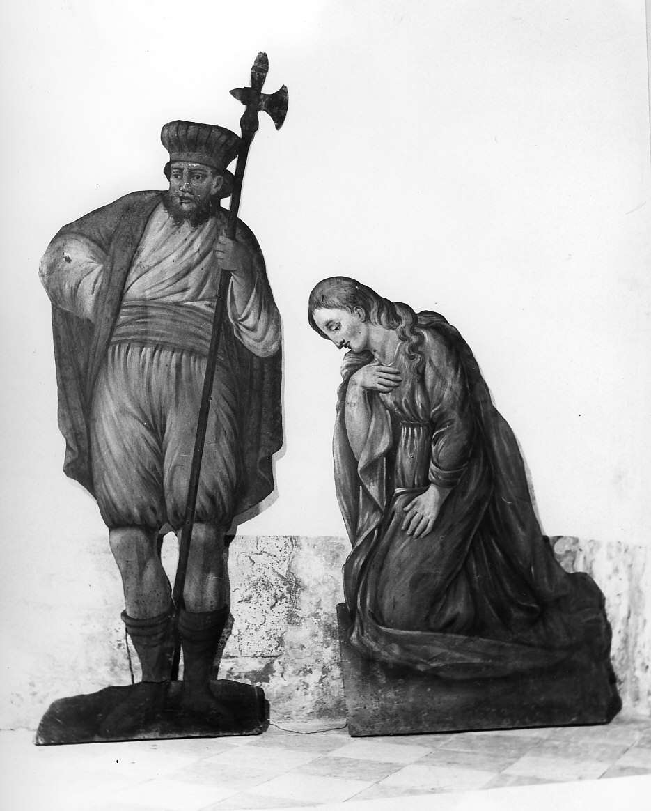 figura maschile (sagoma, insieme) - ambito italiano (sec. XIX)