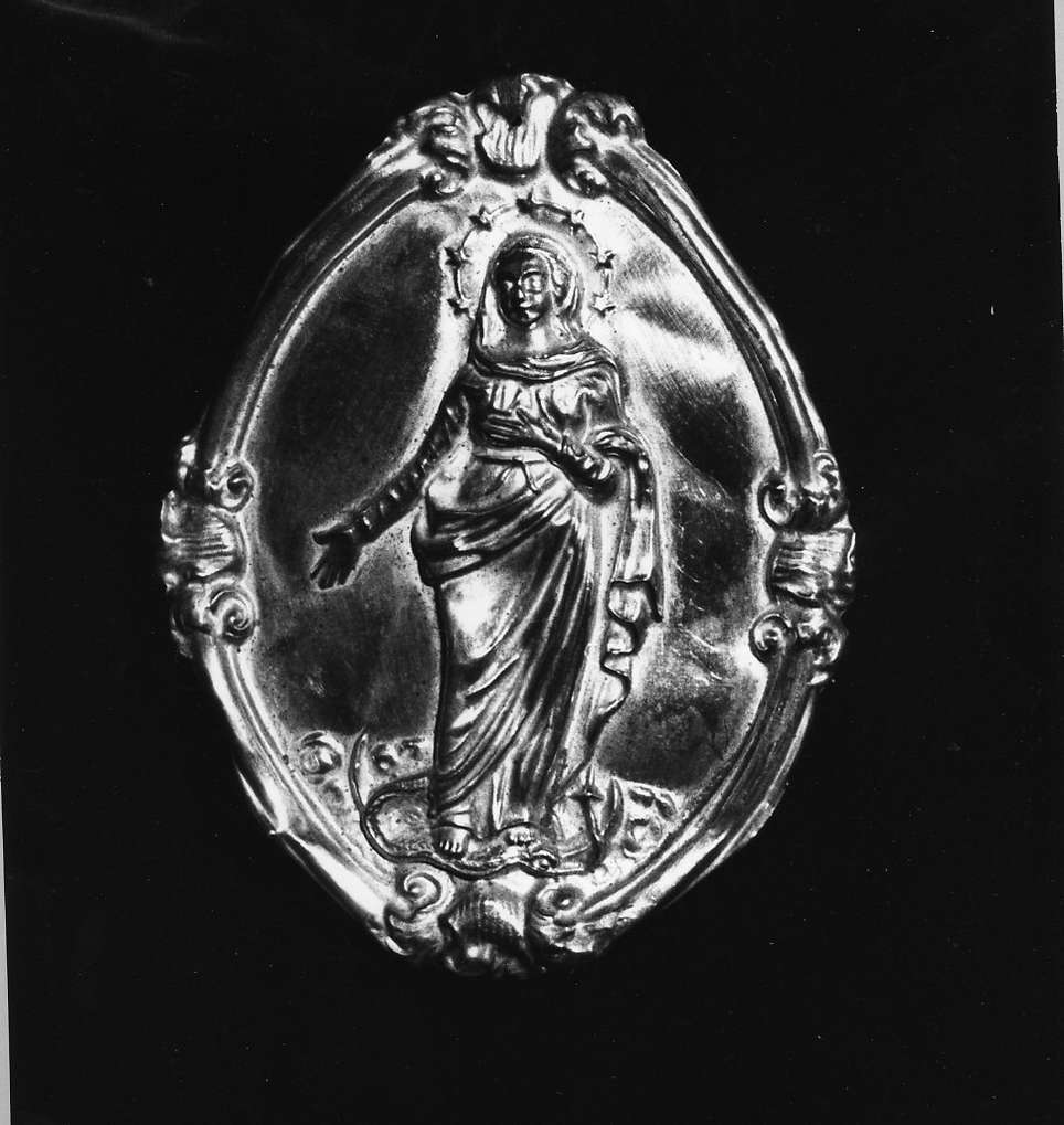 Madonna Immacolata (emblema di confraternita, opera isolata) - ambito italiano (sec. XIX)