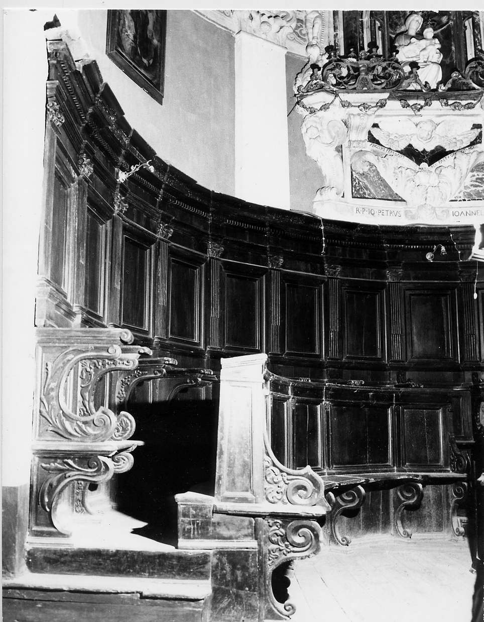 stalli del coro, opera isolata - ambito italiano (sec. XVII)