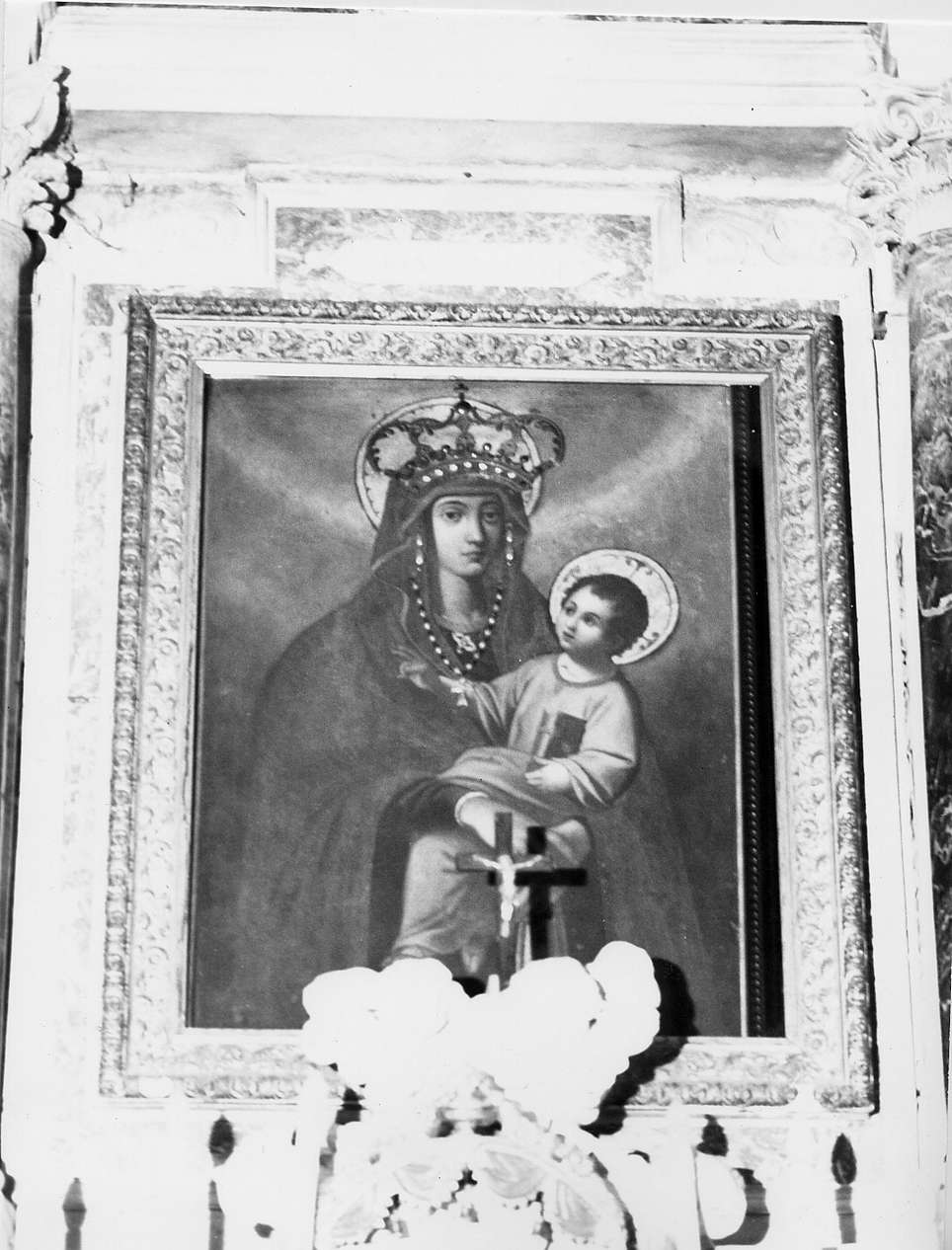 Madonna con Bambino (dipinto, opera isolata) - ambito italiano (sec. XVII)