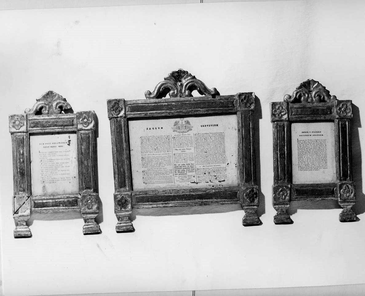 cartagloria, elemento d'insieme - bottega ligure (sec. XIX)