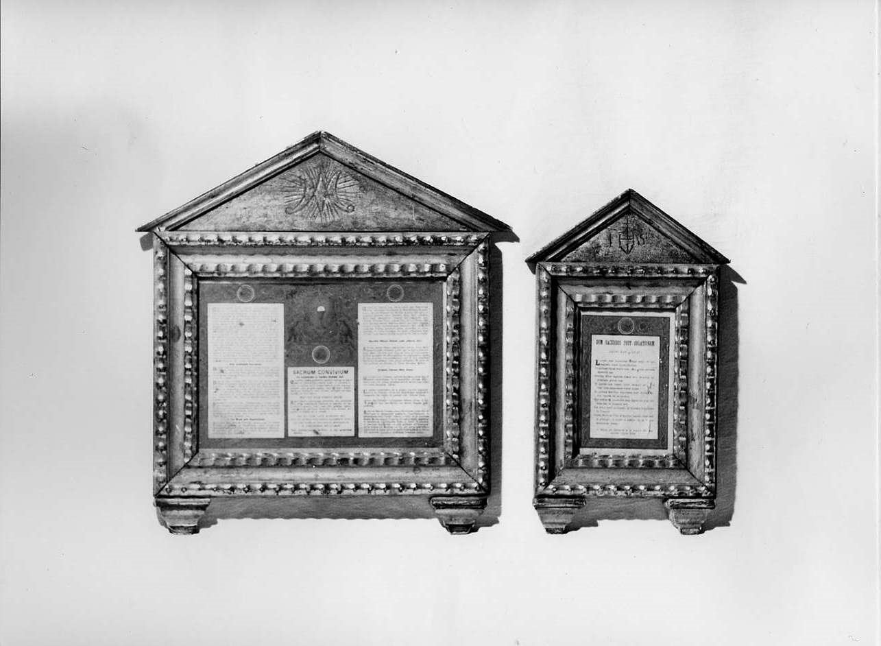 cartagloria, elemento d'insieme - bottega ligure (sec. XIX)