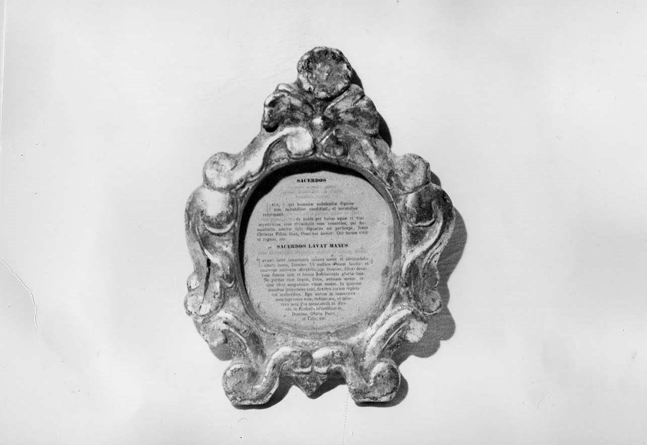 cartagloria, opera isolata - bottega ligure (sec. XVIII)