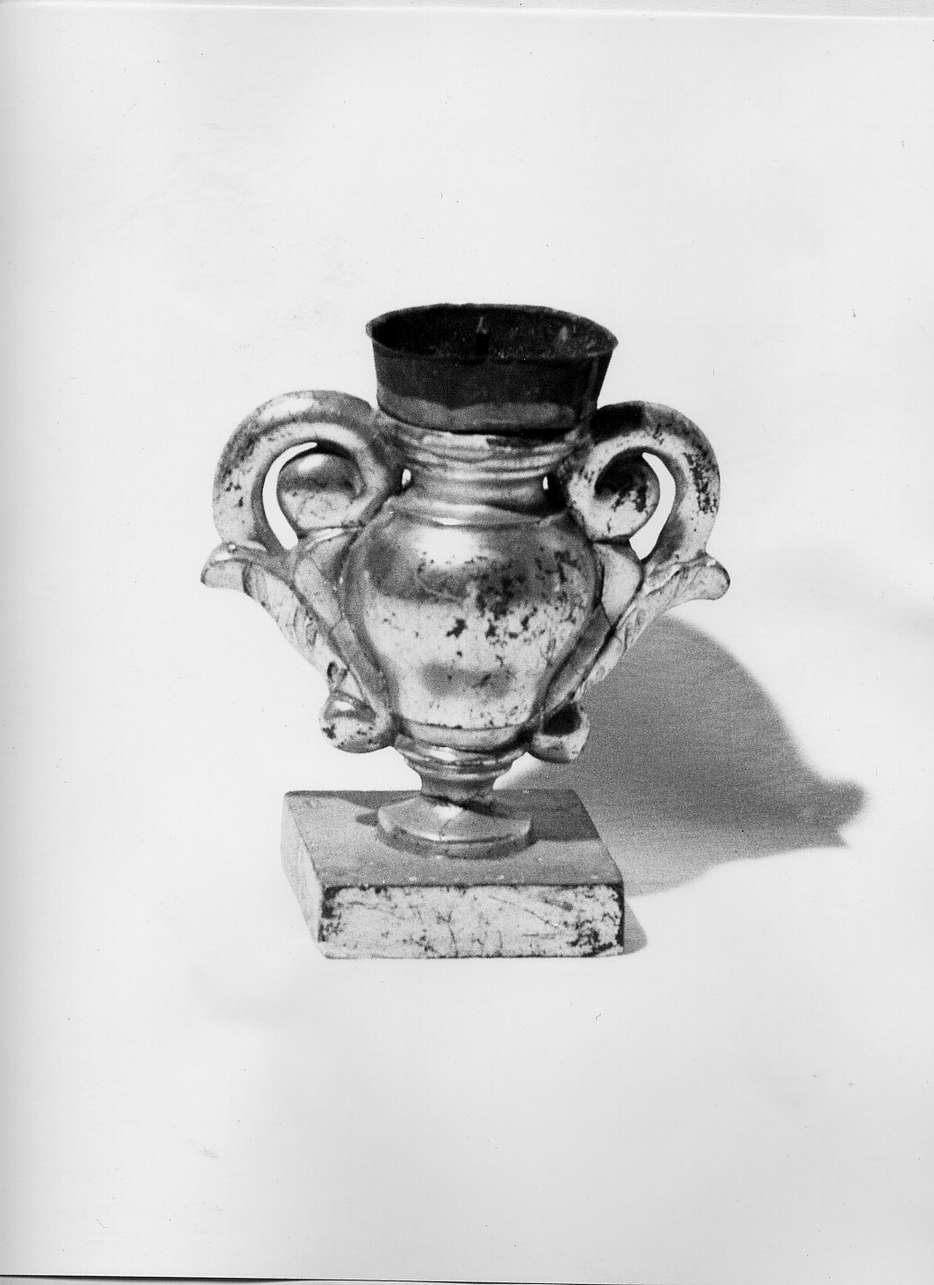 portacandelabro, serie - bottega ligure (secc. XIX/ XX)