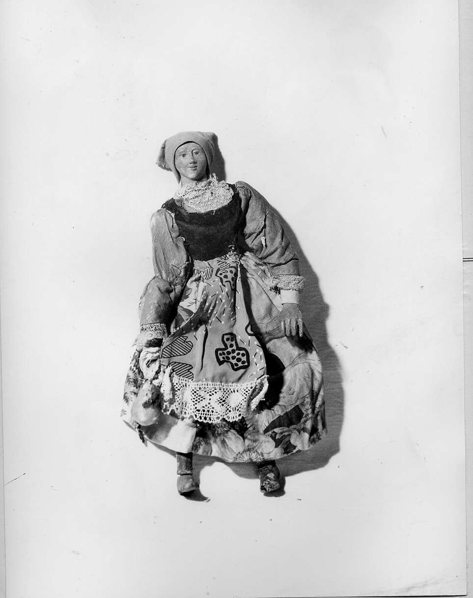 figura femminile (statua da presepio, insieme) - bottega ligure (sec. XIX)