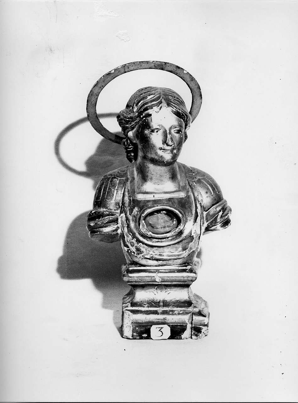 reliquiario - a busto, opera isolata - bottega ligure (secc. XVII/ XVIII)