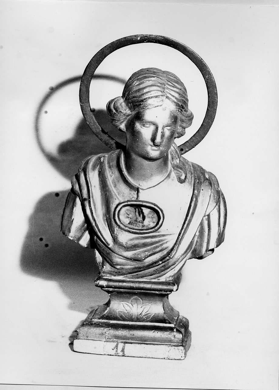 reliquiario - a busto, opera isolata - bottega ligure (secc. XVII/ XVIII)