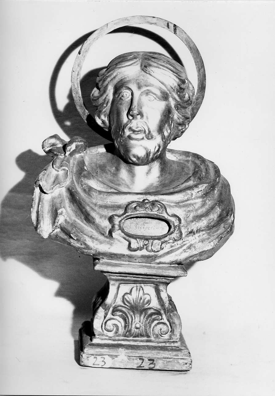 reliquiario - a busto, opera isolata - bottega ligure (sec. XVII)