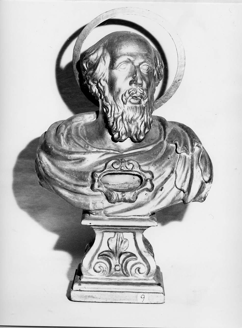 reliquiario - a busto, opera isolata - bottega ligure (sec. XVII)