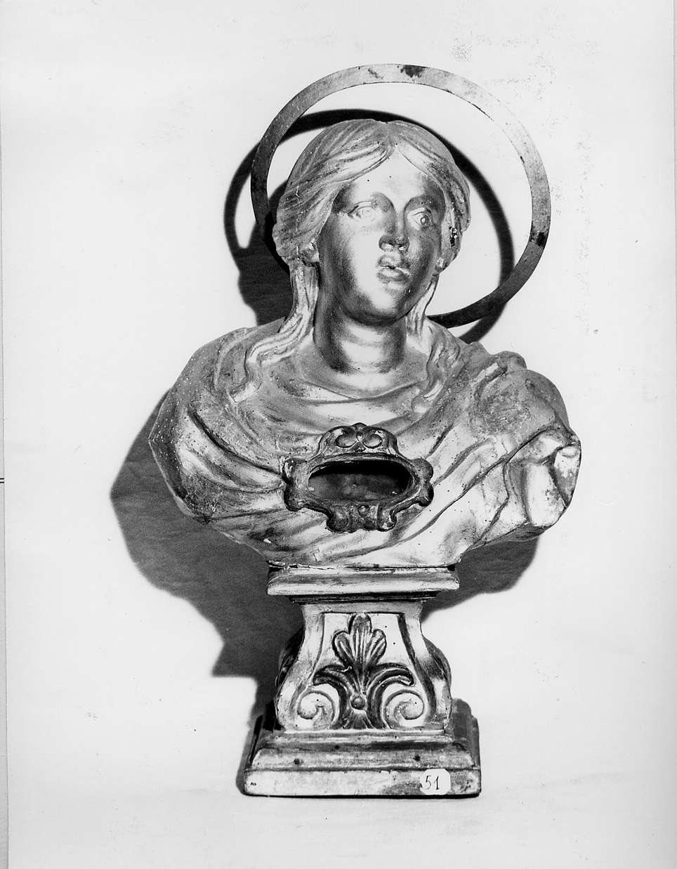 reliquiario - a busto, opera isolata - bottega ligure (sec. XVII)