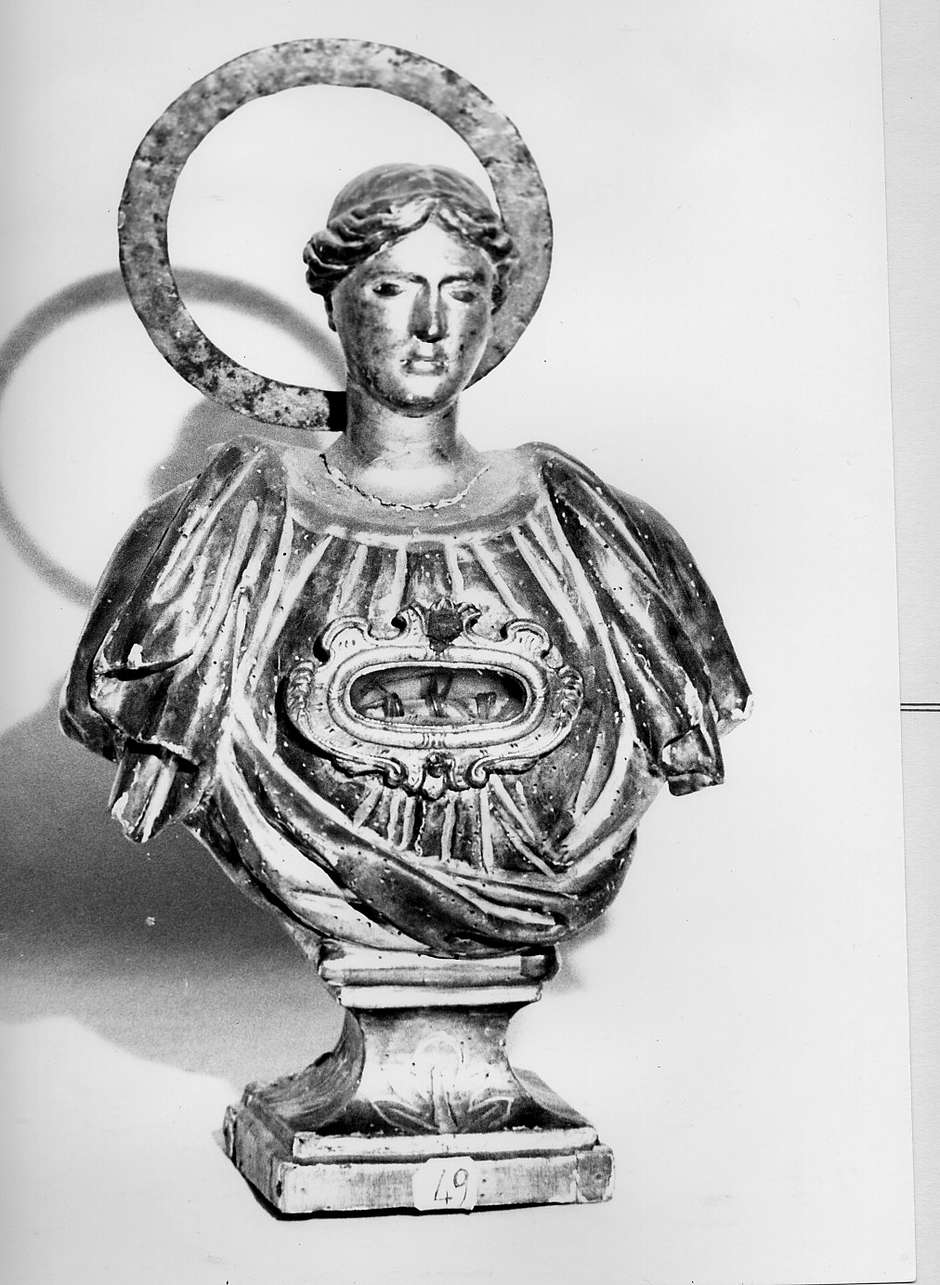 reliquiario - a busto, opera isolata - bottega ligure (secc. XVII/ XVIII)