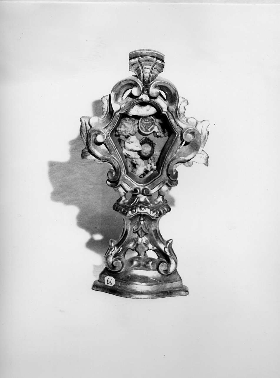 reliquiario - a tabella, opera isolata - bottega ligure (sec. XVIII)