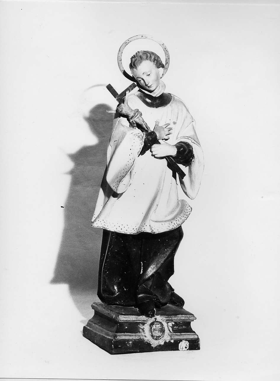 San Luigi Gonzaga (reliquiario - a statuetta, opera isolata) - bottega ligure (sec. XVIII)