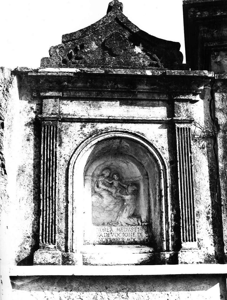 edicola, elemento d'insieme - bottega italiana (metà sec. XVII)