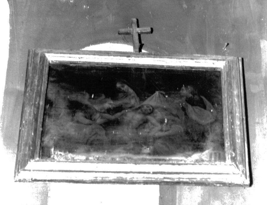 stazione XIII: Gesù deposto dalla croce (dipinto, elemento d'insieme) - ambito italiano (secc. XVIII/ XIX)