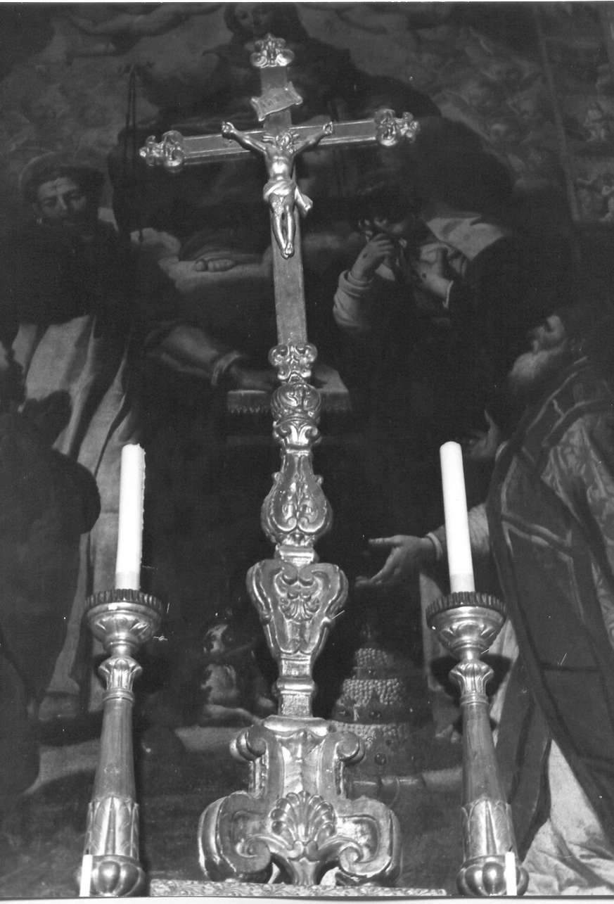 Cristo crocifisso (croce d'altare, opera isolata) - PRODUZIONE LIGURE (sec. XIX)