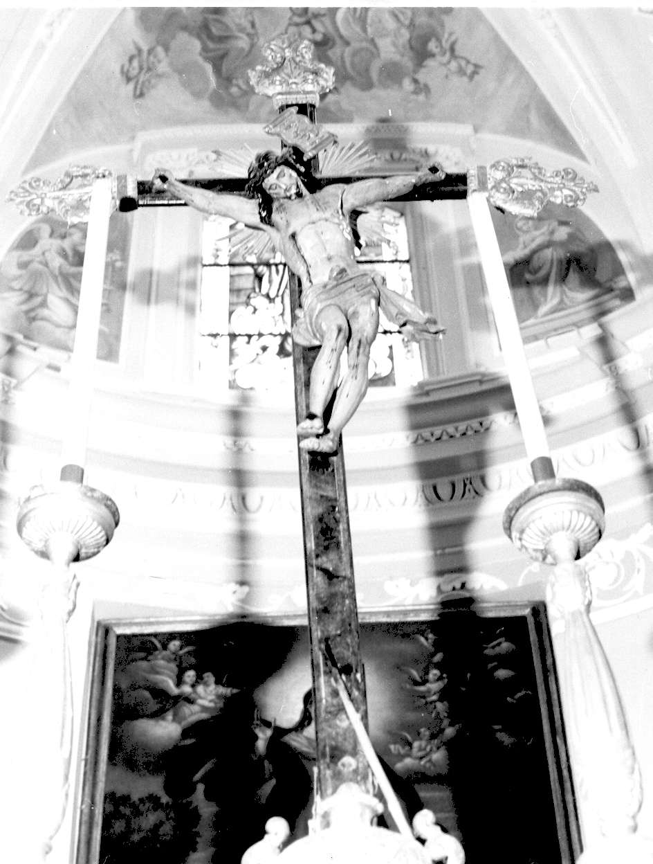 Cristo crocifisso (croce processionale, opera isolata) - ambito ligure (secc. XVIII/ XIX)