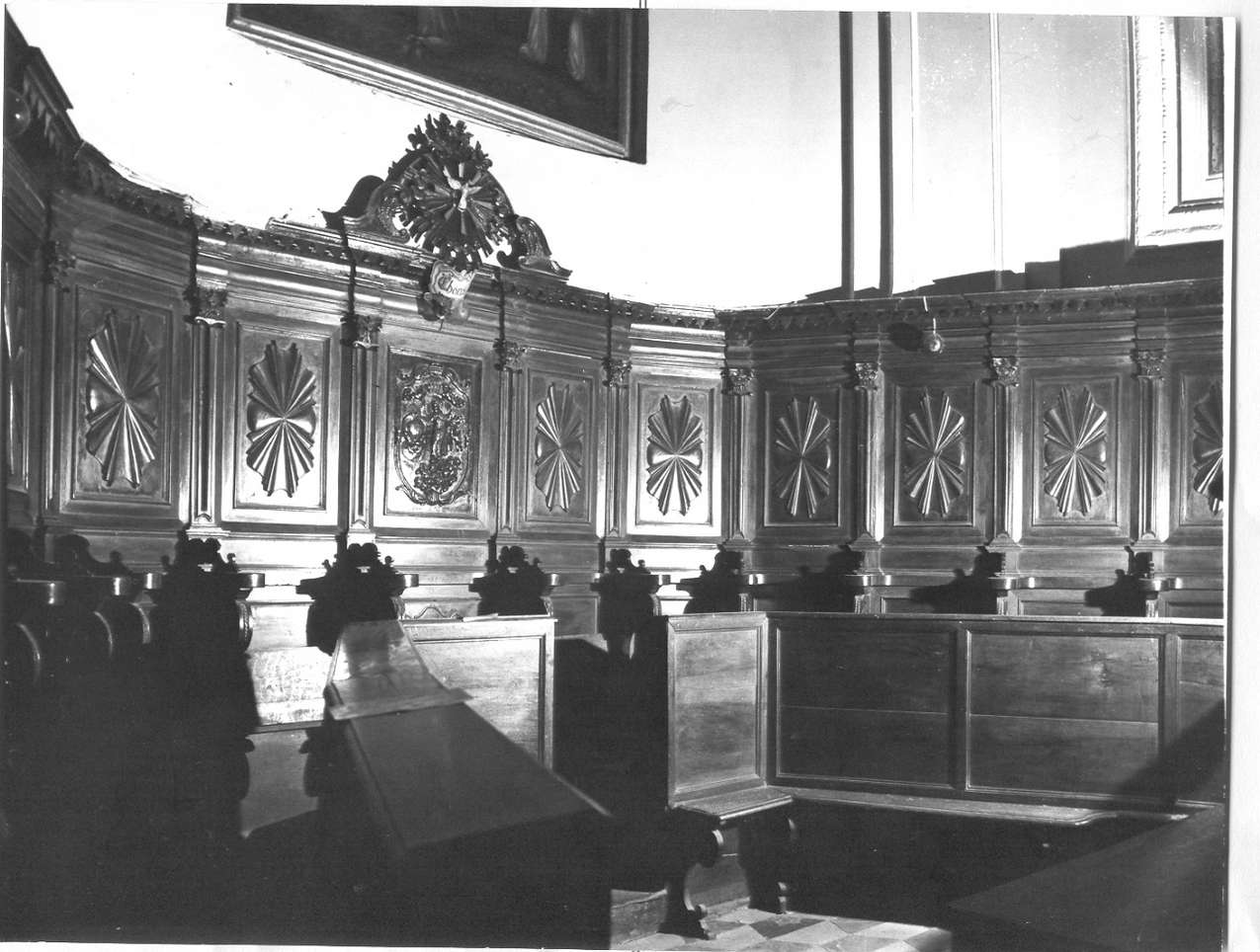 Madonna regina di Genova (stalli del coro, insieme) - PRODUZIONE GENOVESE (metà sec. XVIII)