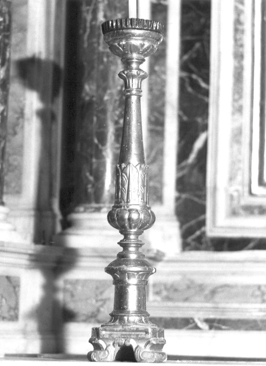 candeliere da chiesa, serie - PRODUZIONE LIGURE (secc. XIX/ XX)