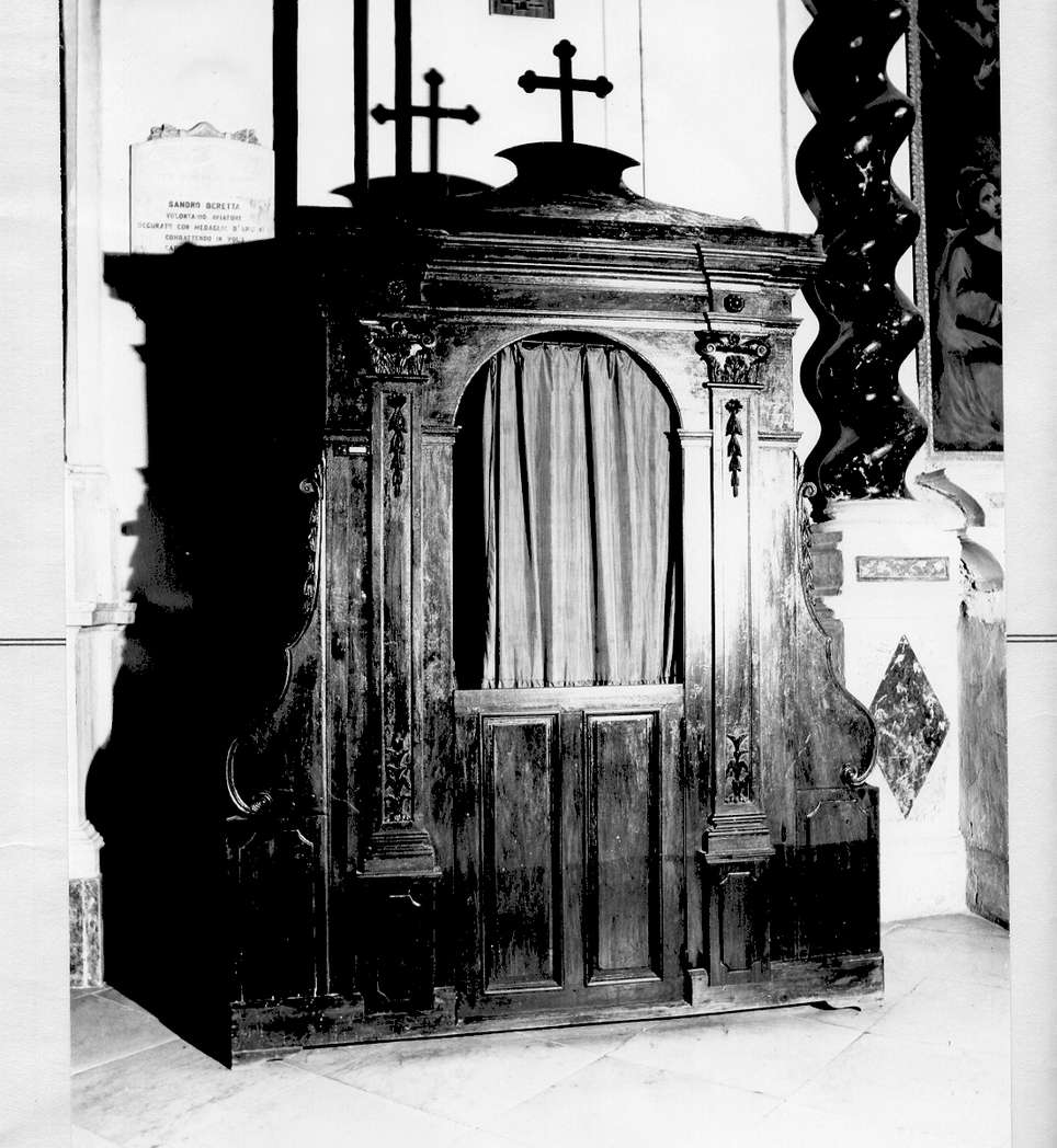 confessionale, coppia - produzione italiana (sec. XIX)