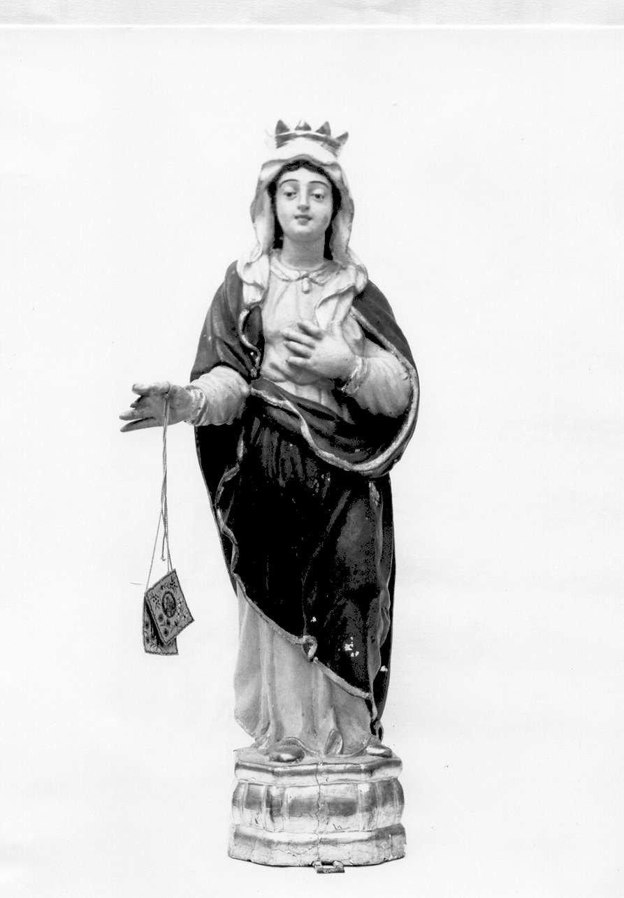 Madonna del Carmelo (statua, opera isolata) - ambito italiano (secc. XVIII/ XIX)