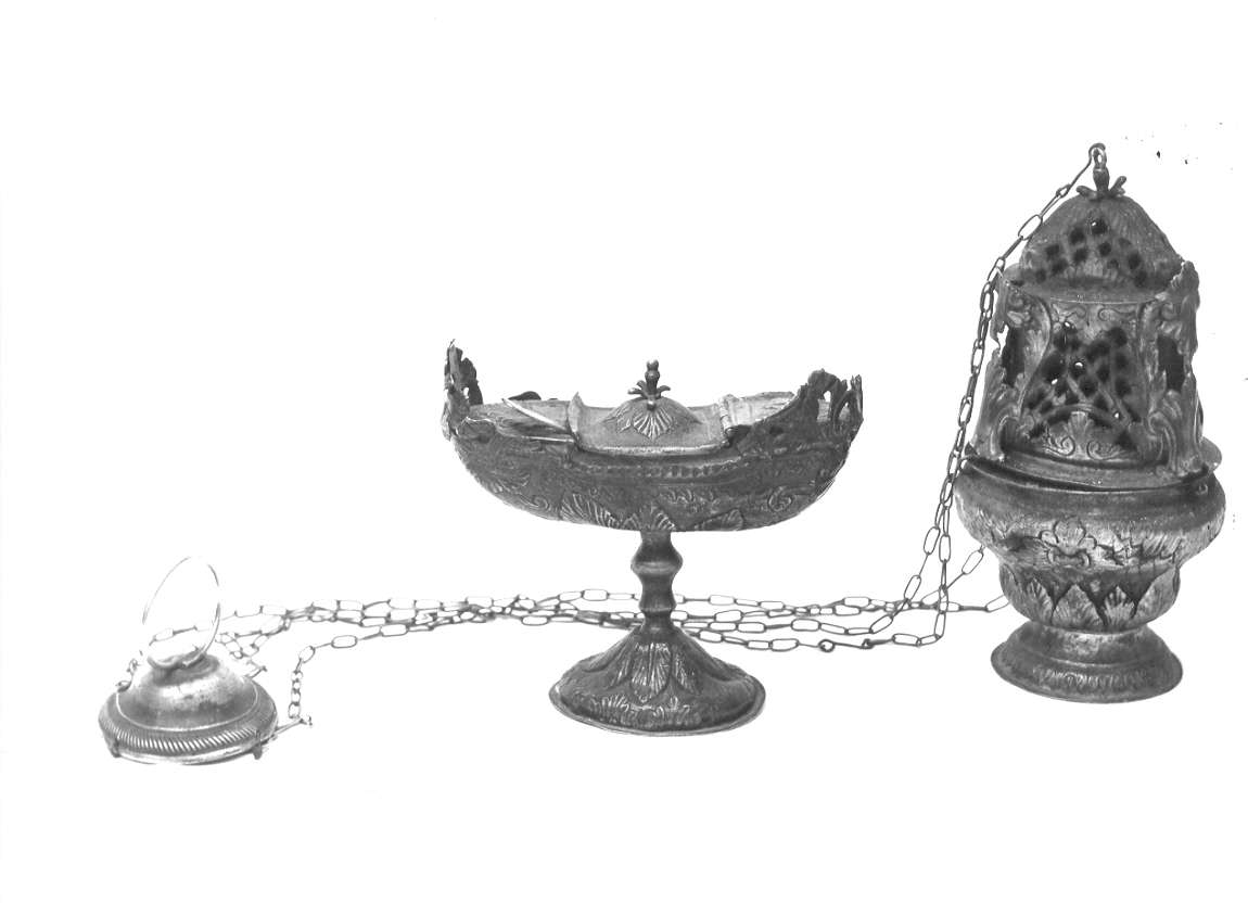 navicella portaincenso, opera isolata - PRODUZIONE GENOVESE (secc. XVIII/ XIX)