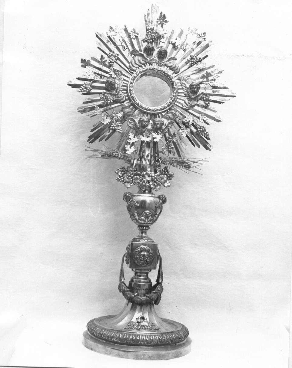ostensorio - a raggiera, opera isolata - PRODUZIONE GENOVESE (primo quarto sec. XIX)