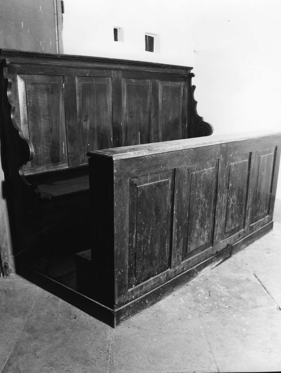 panca, serie - bottega ligure (fine/inizio secc. XVII/ XVIII)