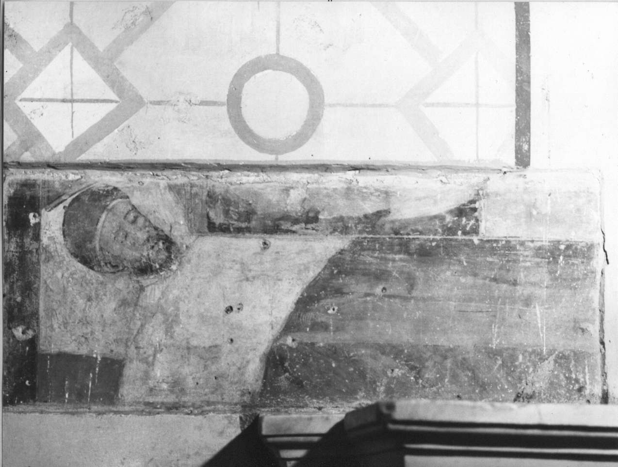 vescovo sul letto di morte (dipinto, opera isolata) - ambito italiano (sec. XIV)