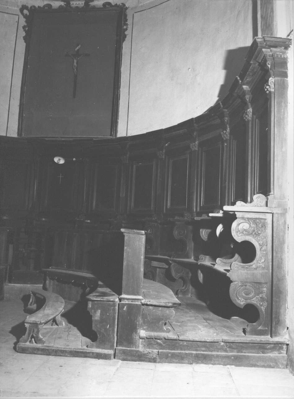 stalli del coro, opera isolata - bottega ligure (metà sec. XVII)