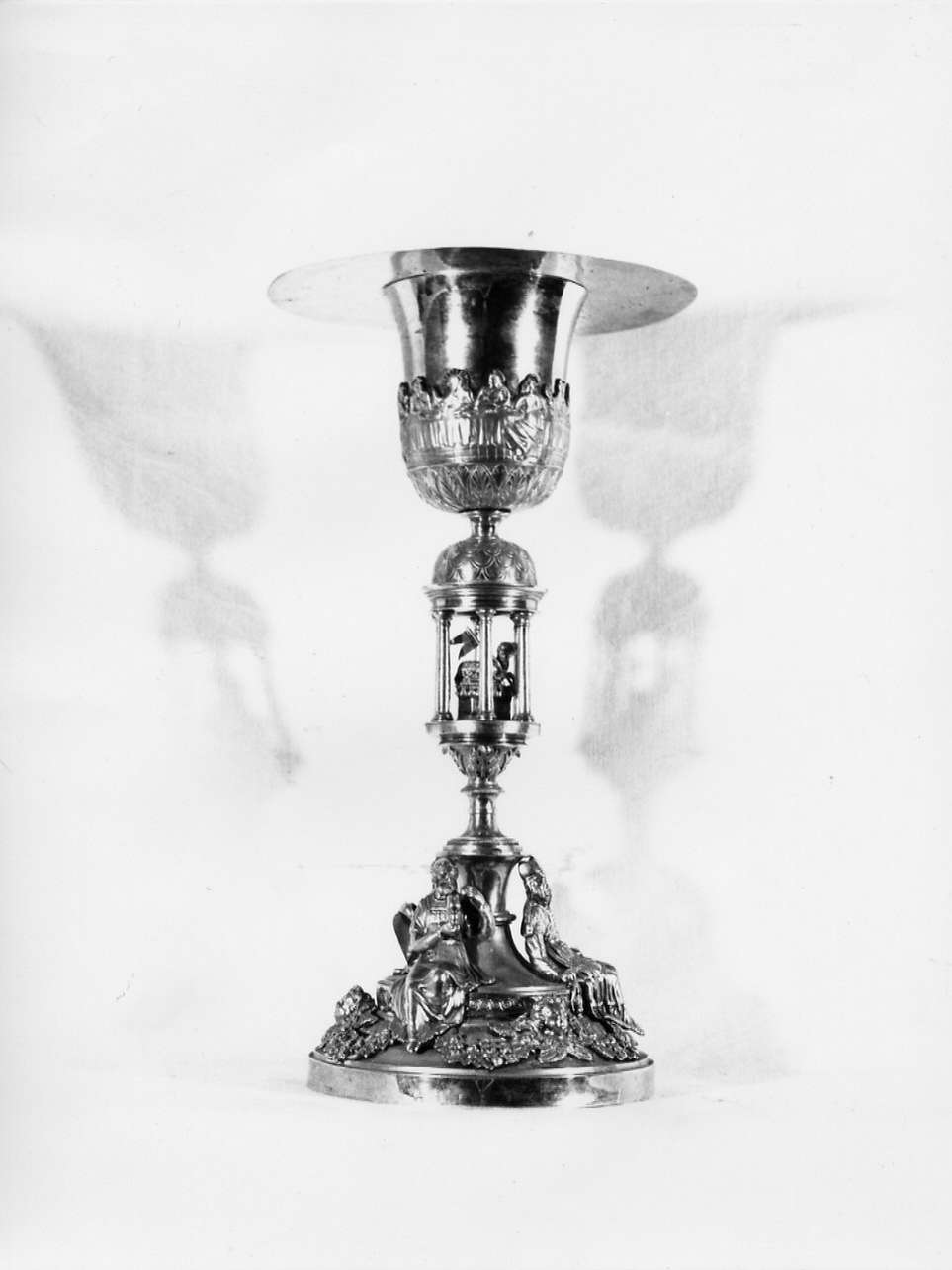 ultima cena (calice, opera isolata) - bottega toscana (metà sec. XIX)