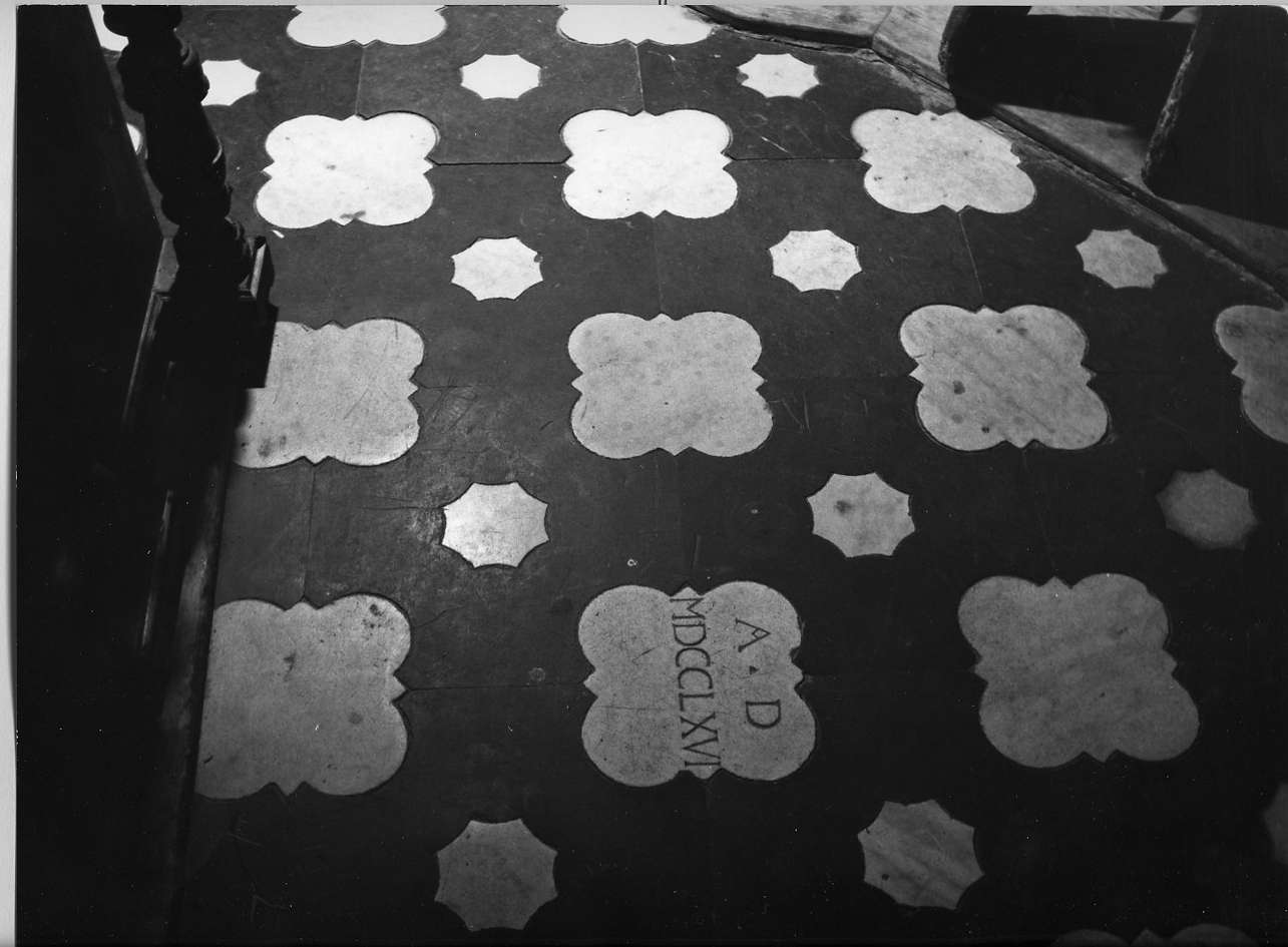 piastrella di pavimento, opera isolata - bottega ligure (terzo quarto sec. XVIII)